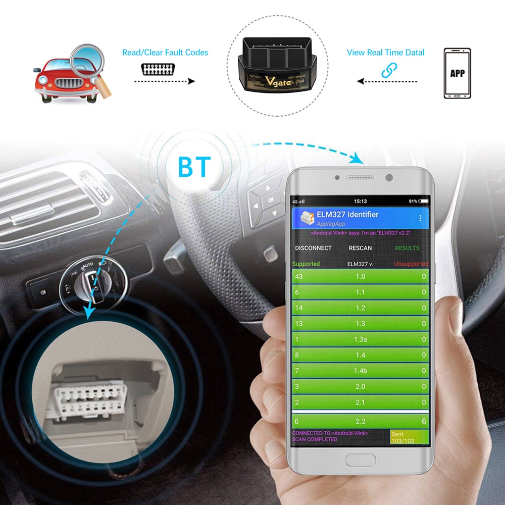 Vgate iCar Pro Bluetooth 4.0 OBDII scanner
