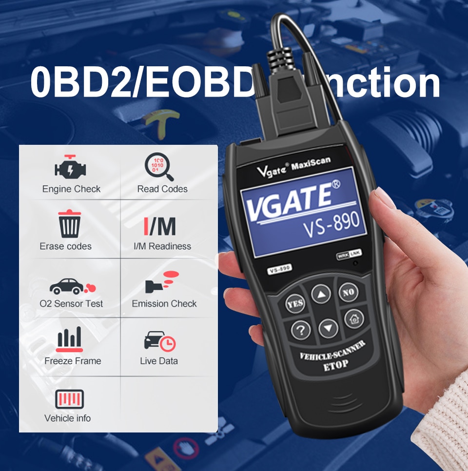 Vgate VS890 OBD2 Automotive Scanner