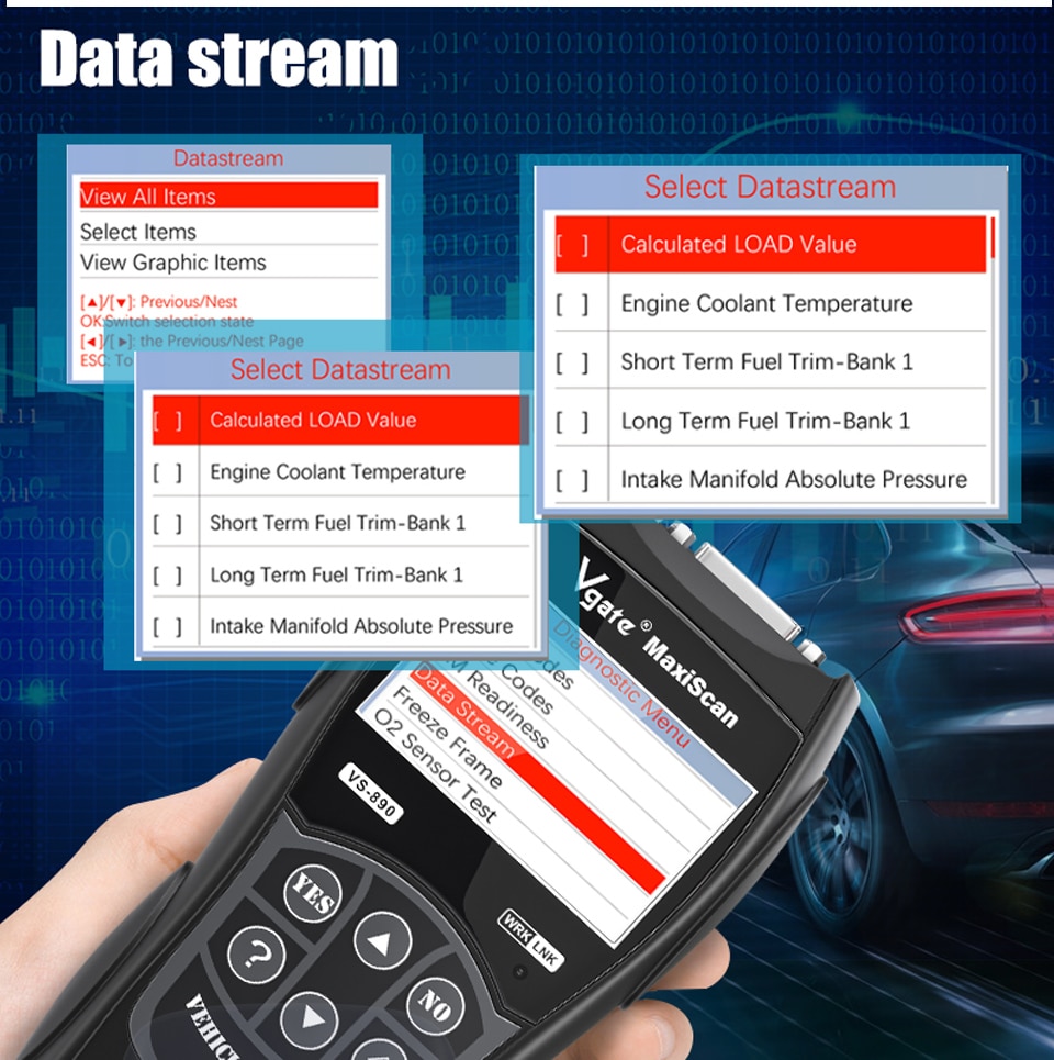 Vgate VS890 OBD2 Automotive Scanner