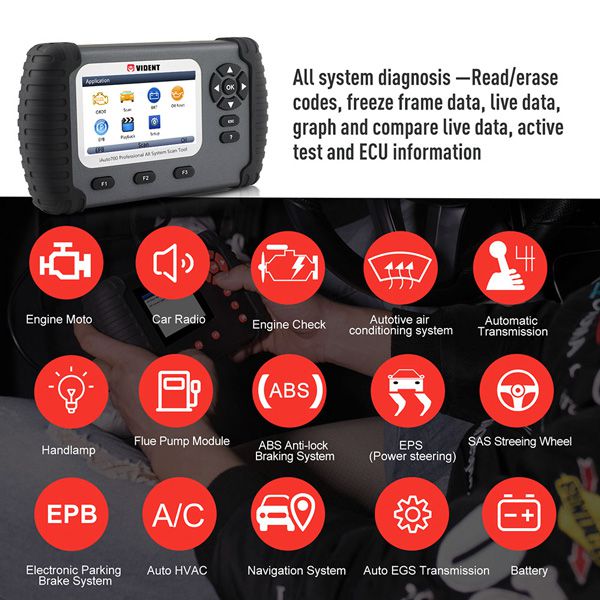 Vident iAuto700 Professional All System Scan Tool