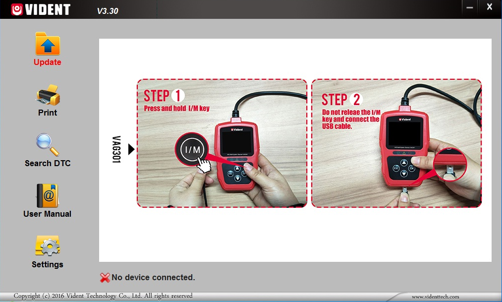 Vident V301 Car Diagnostic Scanner