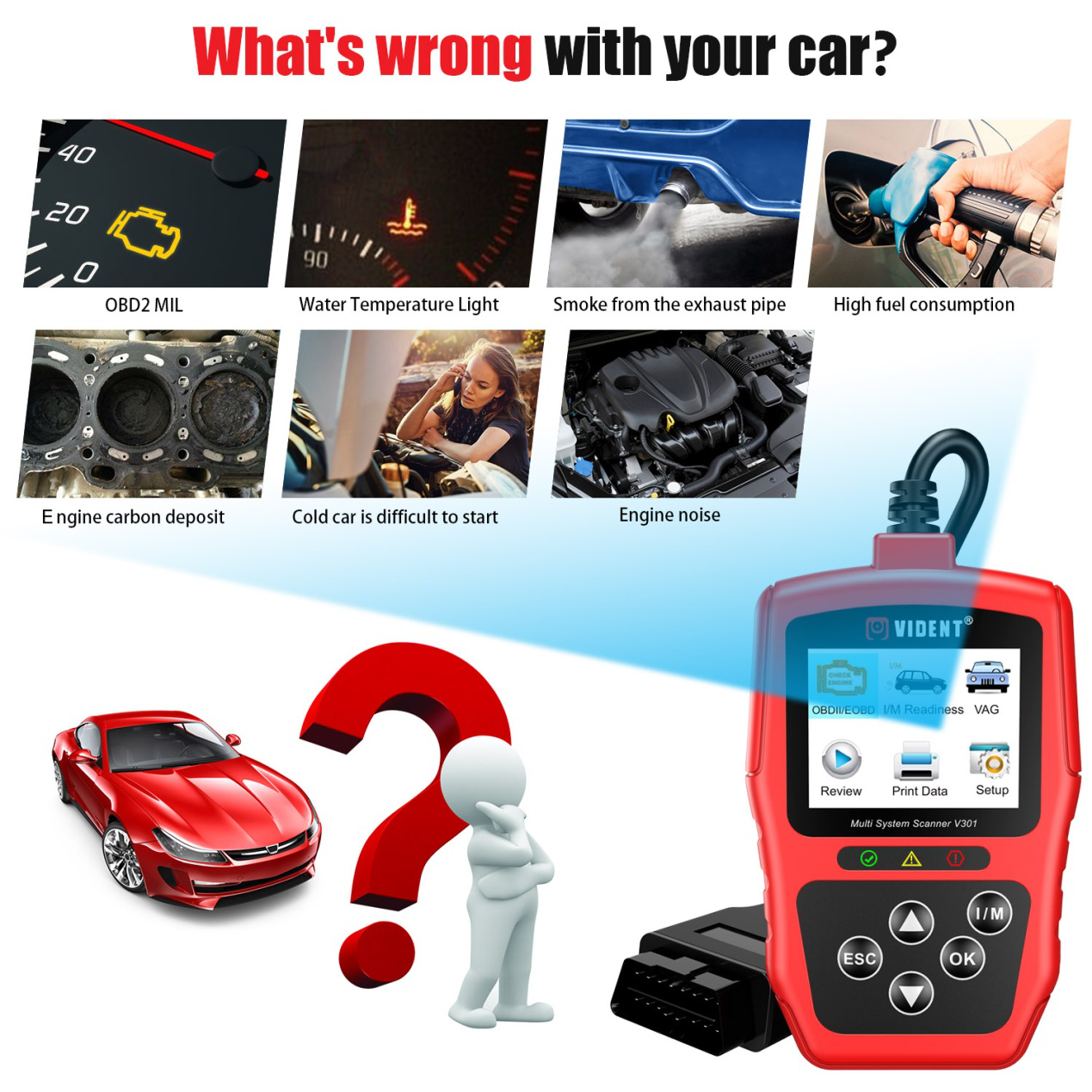 Vident V301 Car Diagnostic Scanner