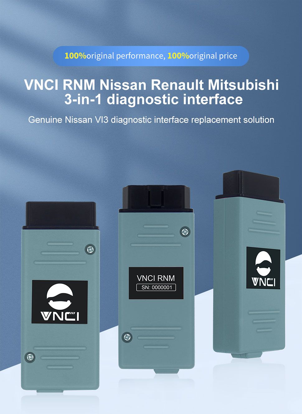 VNCI RNM Nissan Renault Mitsubishi 3-in-1 Diagnostic Interface