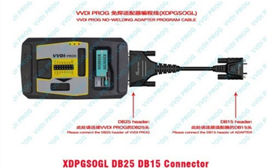 Xhorse VVDI Prog Programmer and XDPGSOGL DB25 DB15 Conector