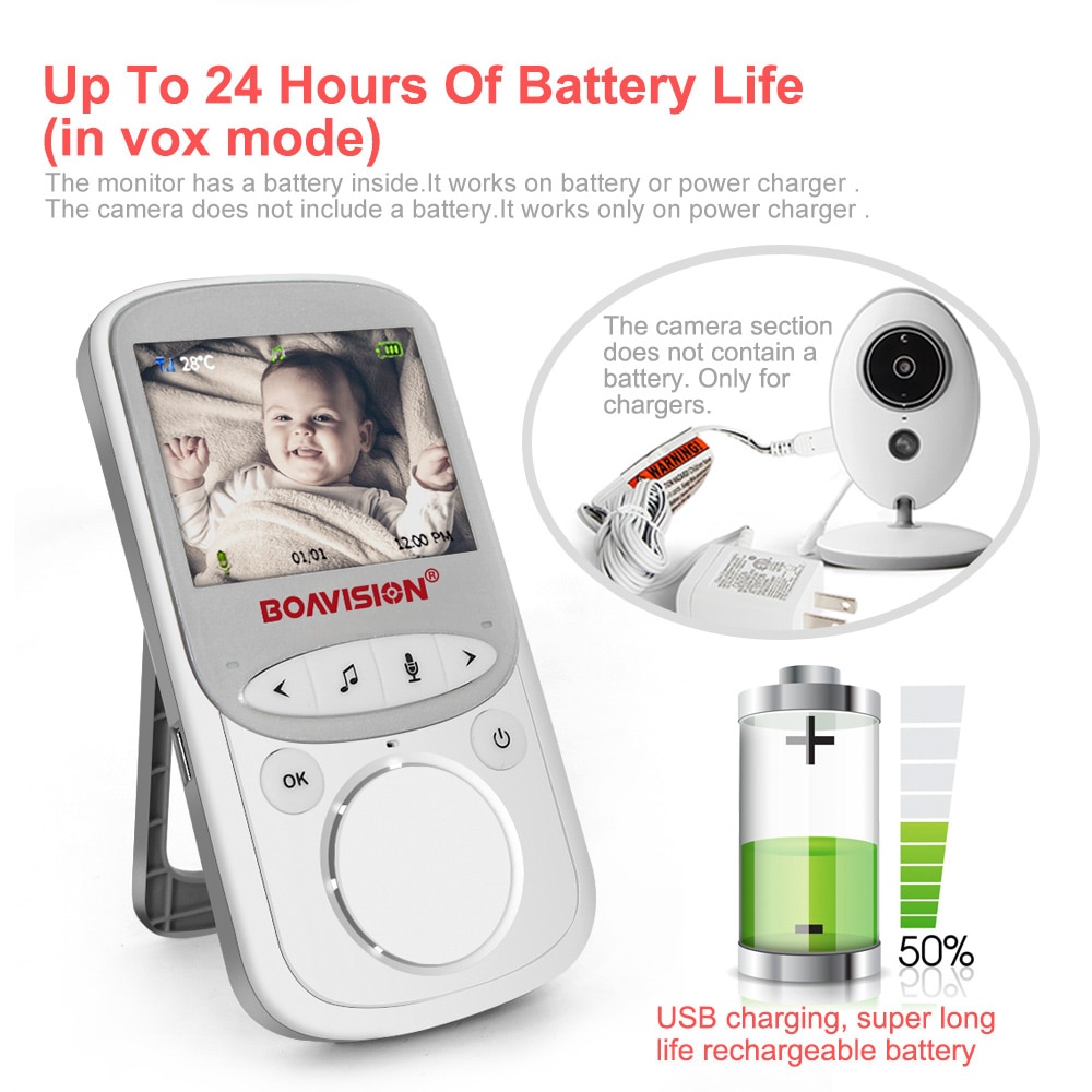 Wireless LCD Audio Video Baby Monitor