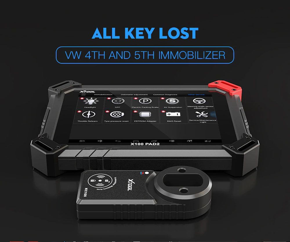 xtool x100 pad2 key programming functions