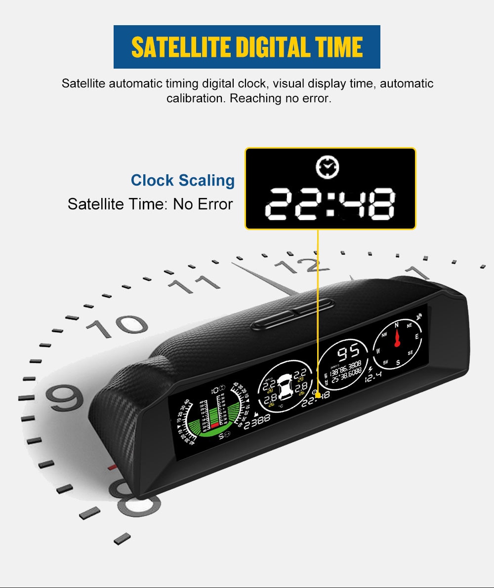 AUTOOL X91 Car 3in1 GPS TPMS HUD Universal