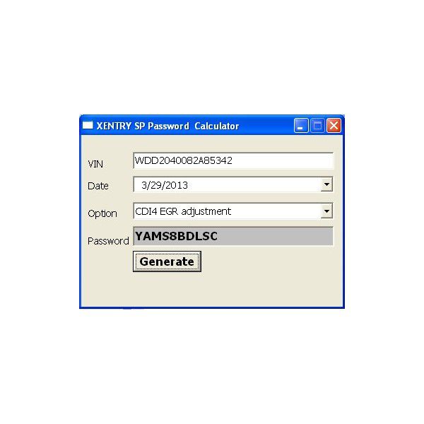 Xentry Special Function Password Keygen/Generator