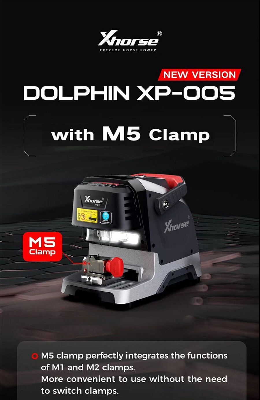 Xhorse Dolphin XP-005 XP005 XP0501EN Key Cutting Machine