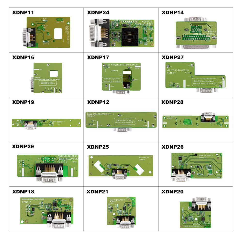 Xhorse Solder-Free Adapters Full Set