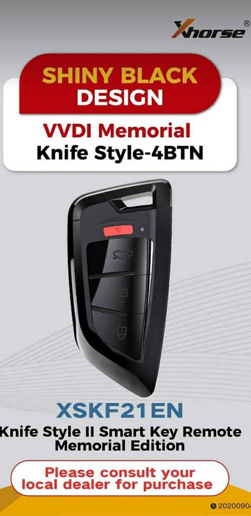 Xhorse XSKF21EN VVDI Memoeial Knife Style-4BTN