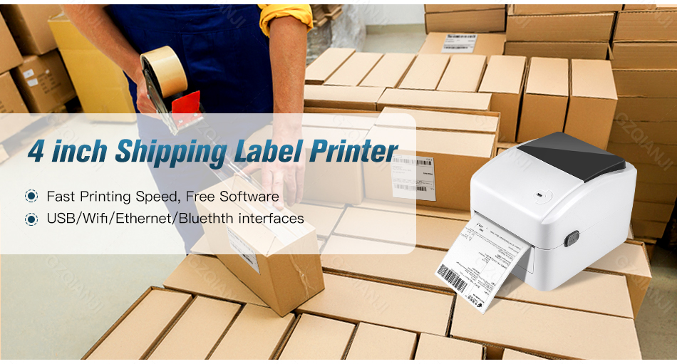 XP-420B Thermal Label Barcode Shipping Printer 