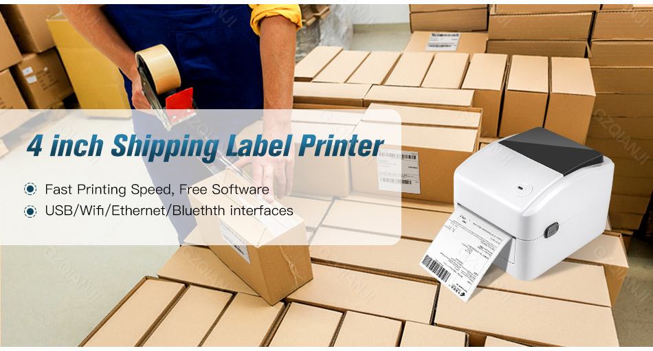 XP-420B Thermal Label Barcode Shipping Printer