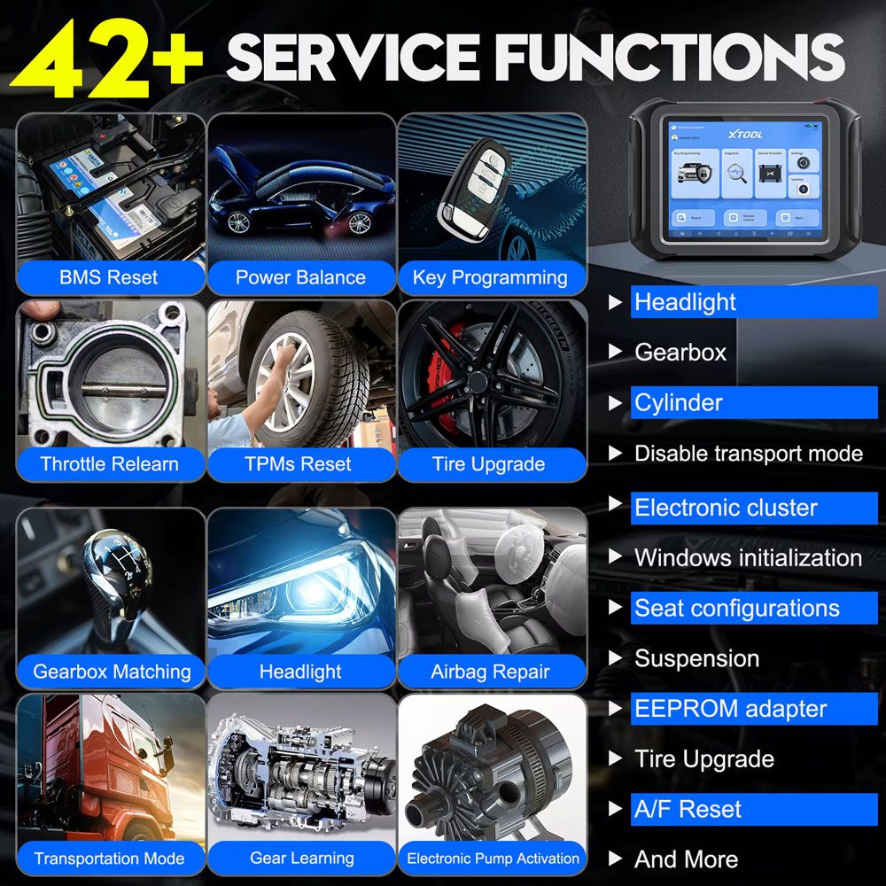 XTOOL X100 MAX 2 with J2534  key programming and diagnostic tool