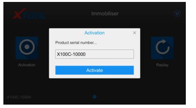 x100c ios activation