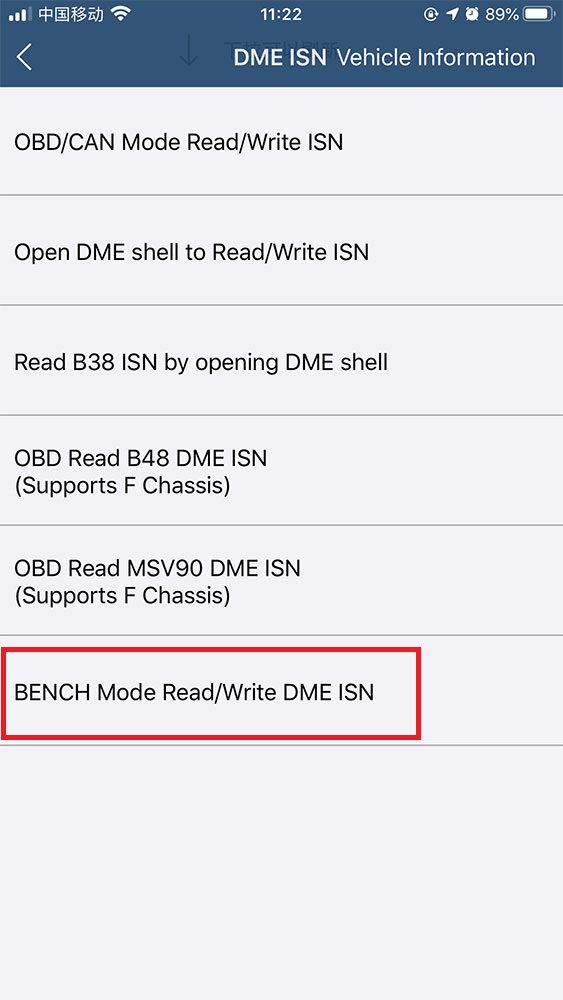 Yanhua ACDP Bench Mode BMW-DME-Adapter 