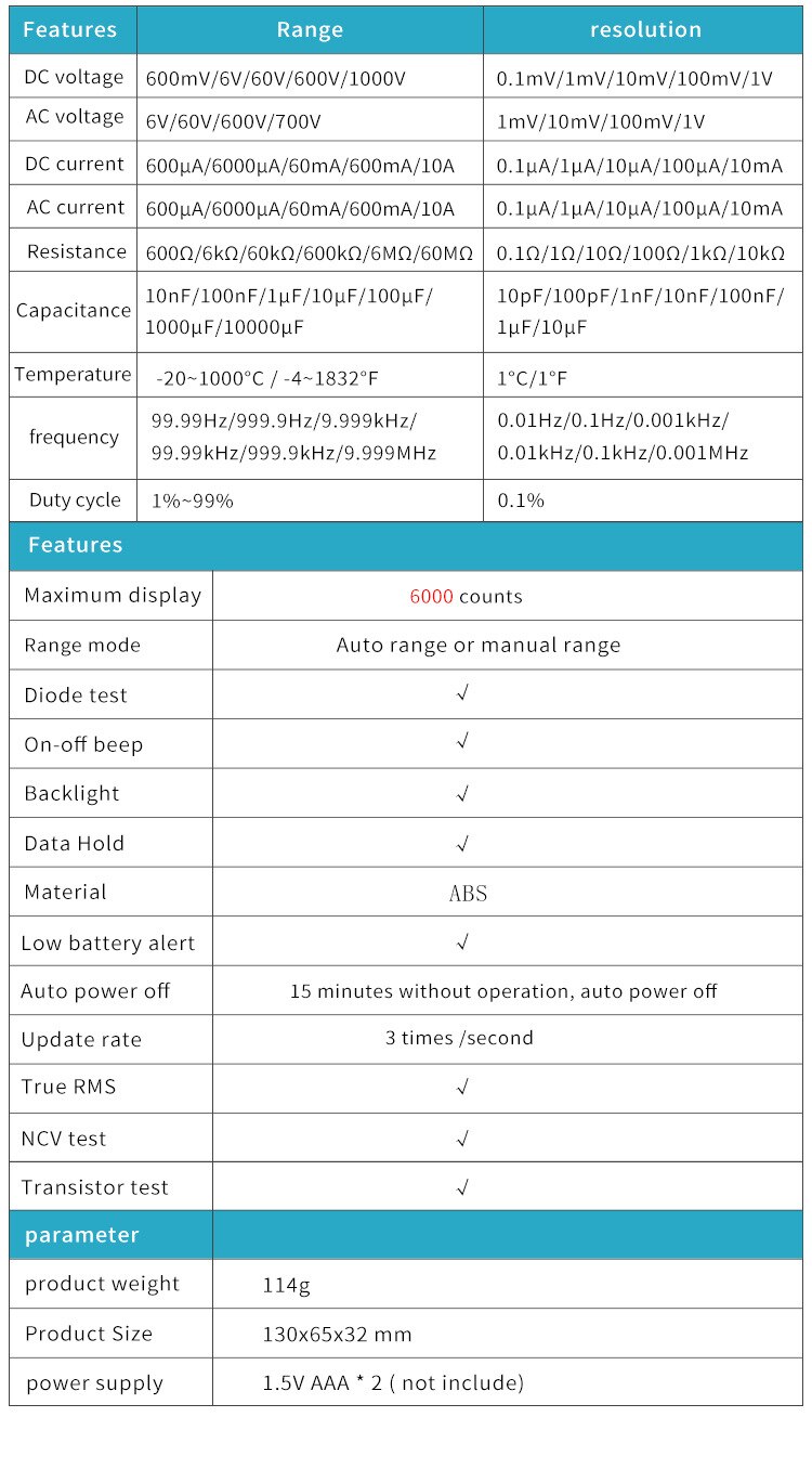 ZT102A Digital Multimeter